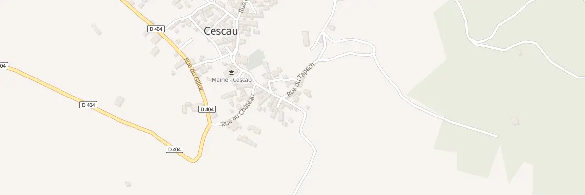 Plan du 2 Rue du Tapech à Cescau