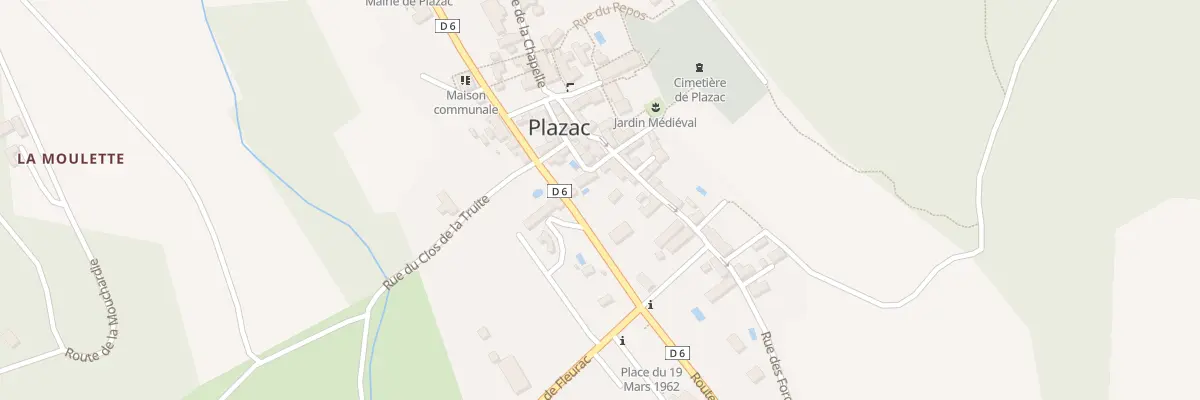 Plan du 8 Rue des Forges à Plazac