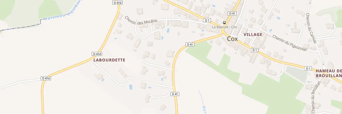 Plan du 152 Labourdette à Cox