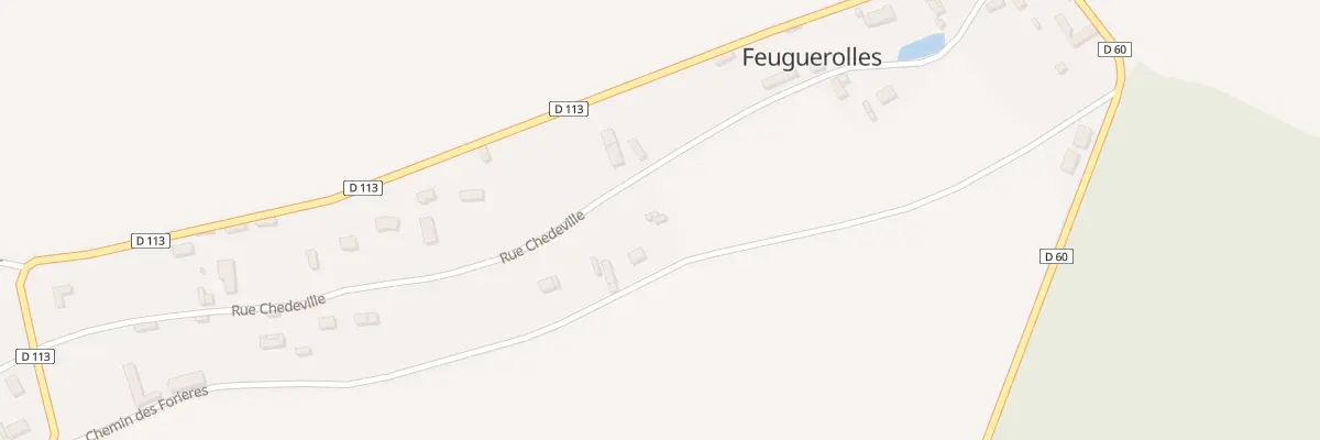 Plan du 13 Rue Chedeville à Feuguerolles