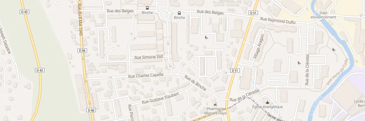 Plan du 6 Rue de Binche à Maromme