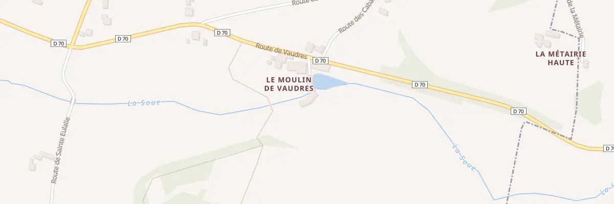 Plan du 41 Le Bourg et Pres de Vaudre à Gabillou