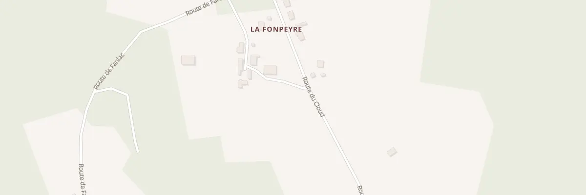 Plan du 220 Rte du Cloud à Plazac