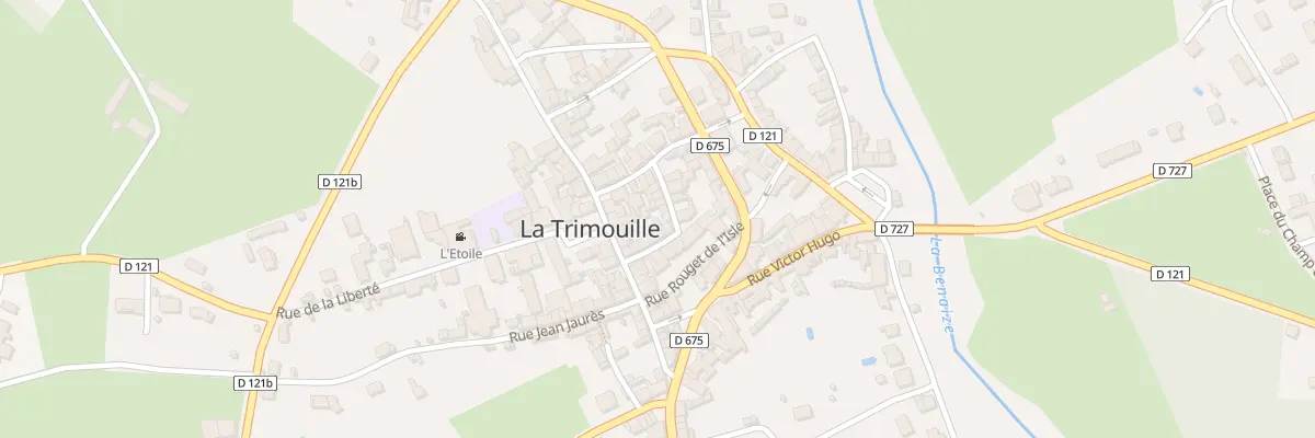 Plan du 13 Rue Aristide Briand à La Trimouille