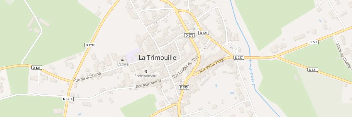 Plan du 7 Rue Aristide Briand à La Trimouille