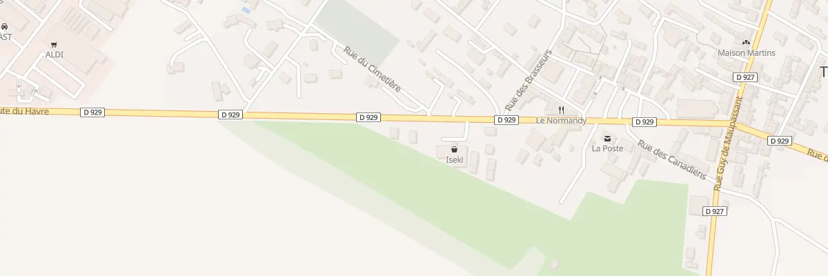 Plan du 13 Rte du Havre à Tôtes