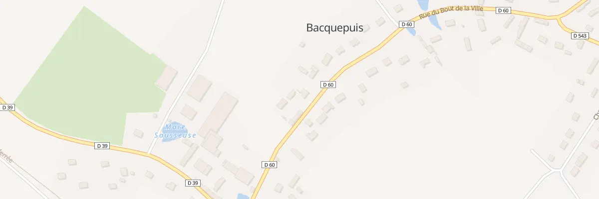 Plan du 7 Rue du Bout de la Ville à Bacquepuis