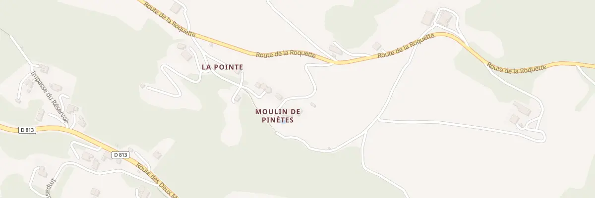 Plan du 5244 Moulin de Pinetes à Boudou