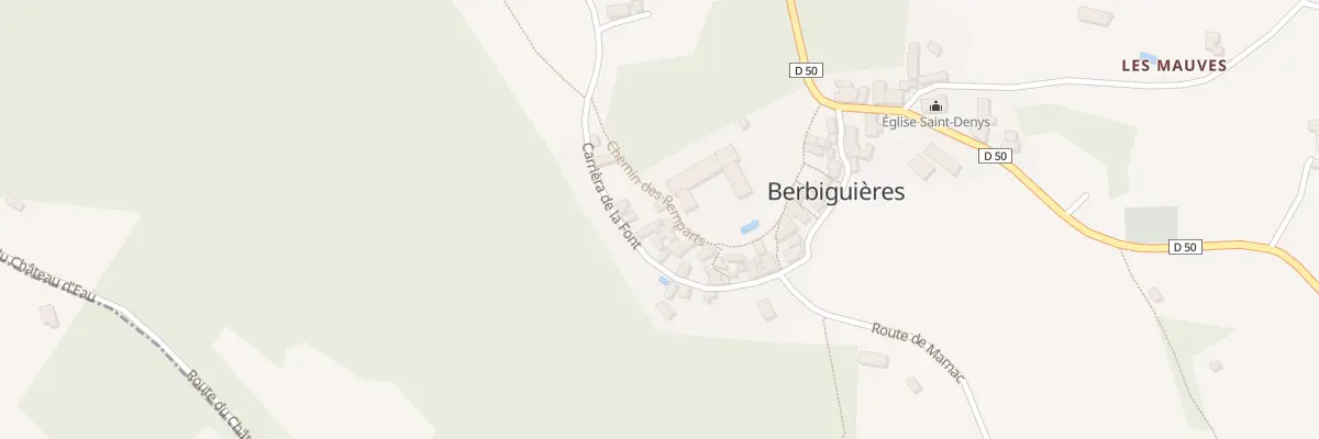 Plan du 41 Le Bourg à Berbiguières