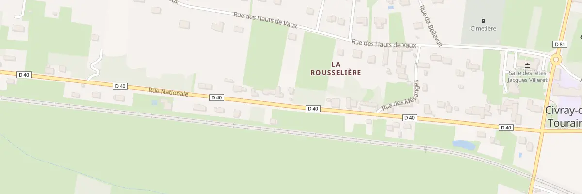 Plan du 42B Rue Nationale à Civray-de-Touraine