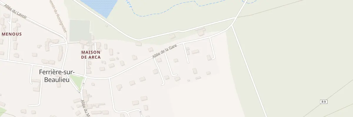 Plan du 24 All de la Gare à Ferrière-sur-Beaulieu