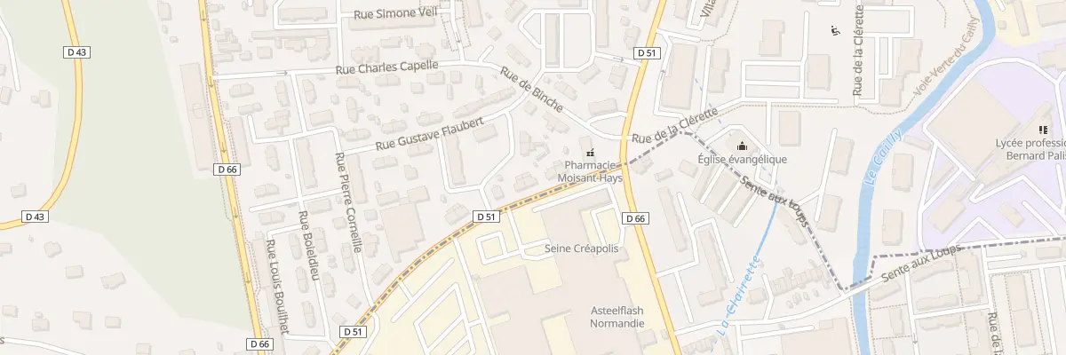 Plan du 6 Rue des Frères Pélissier à Maromme
