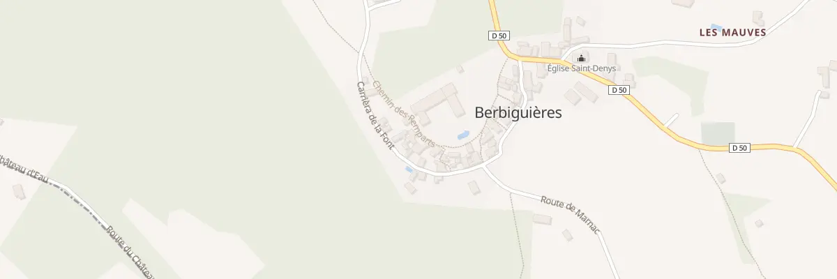 Plan du 39 Le Bourg à Berbiguières