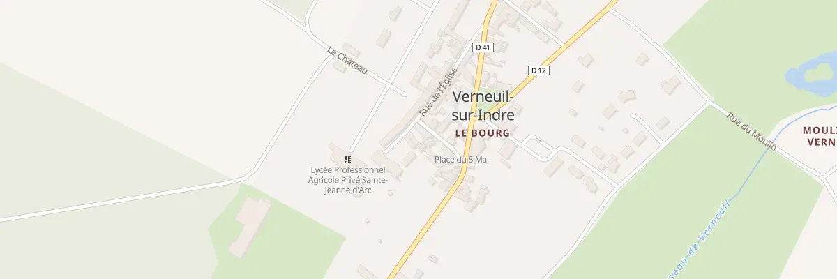 Plan du 5 Rue Pierre Parquin à Verneuil-sur-Indre