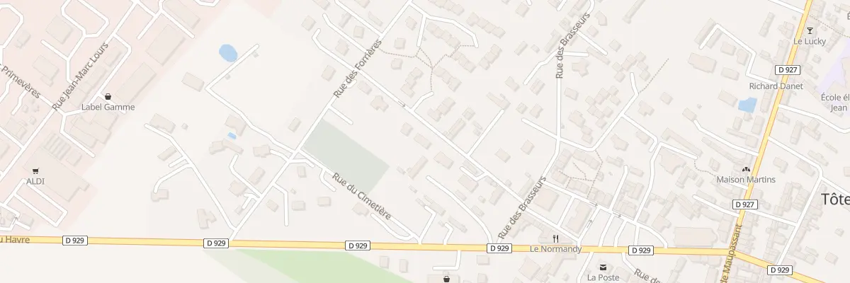 Plan du 1C Rue Bouquet à Tôtes