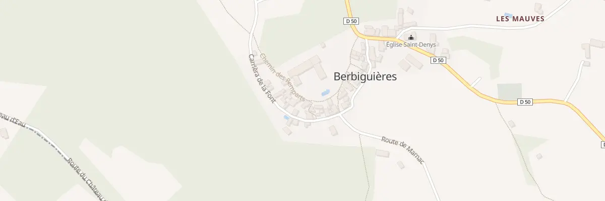 Plan du 149 Che des Remparts à Berbiguières
