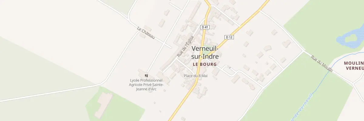 Plan du 4 Rue de l’Eglise à Verneuil-sur-Indre