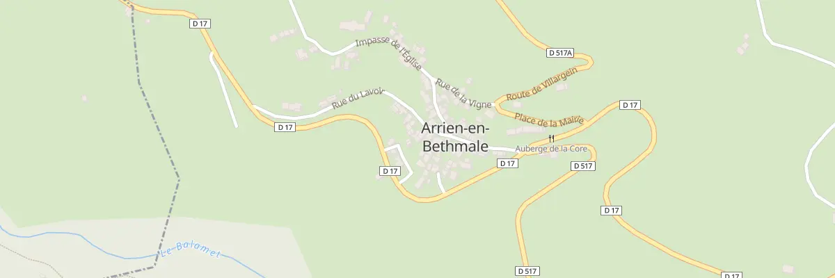 Plan du 71 Le Village à Arrien-en-Bethmale