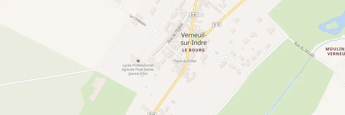 Plan du 1 Rue Pierre Parquin à Verneuil-sur-Indre
