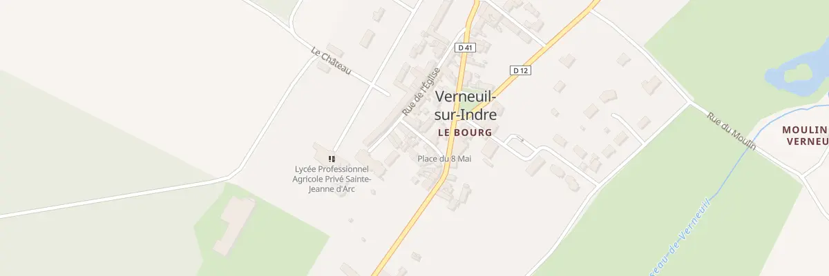 Plan du 3 Rue Pierre Parquin à Verneuil-sur-Indre