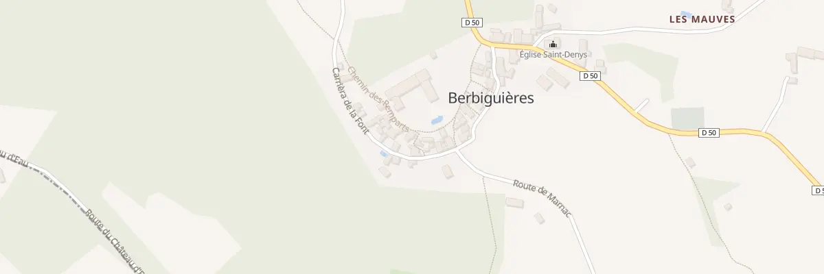 Plan du 143 Che des Remparts à Berbiguières