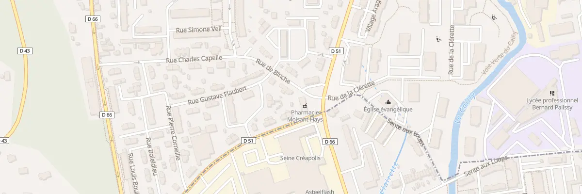 Plan du 1 Rue de Binche à Maromme