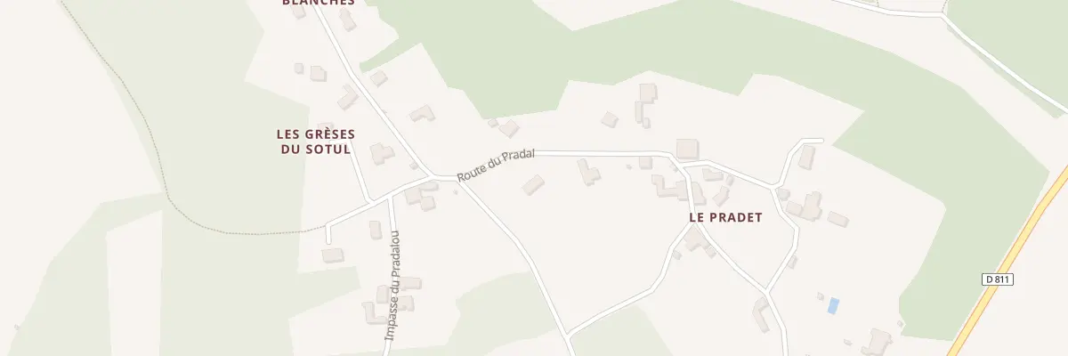Plan du 9 Rte du Pradal à Soturac