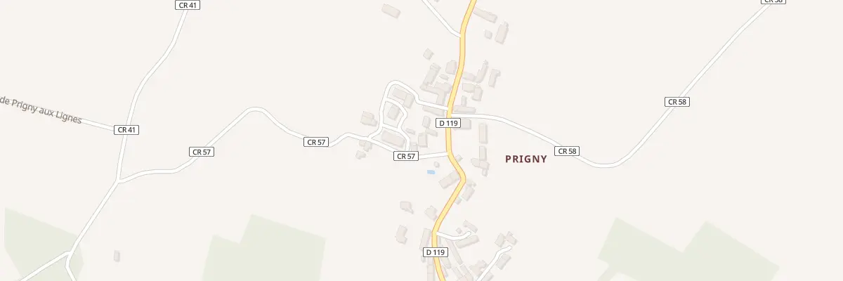 Plan du 25 Prigny à Concremiers
