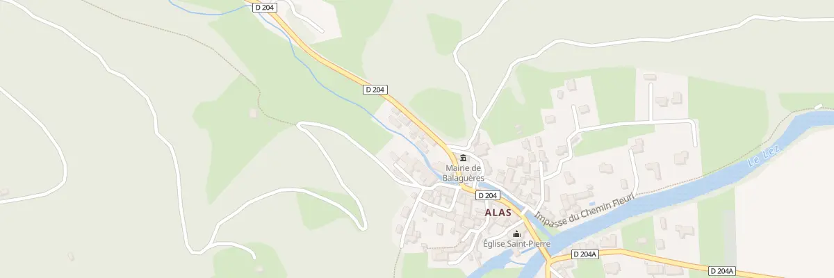 Plan du 188 Alas à Balaguères