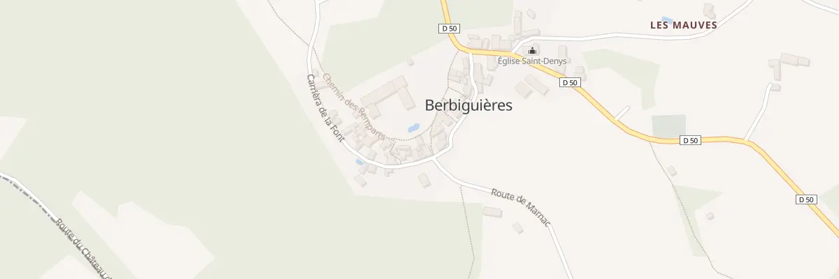 Plan du 117 Che des Remparts à Berbiguières