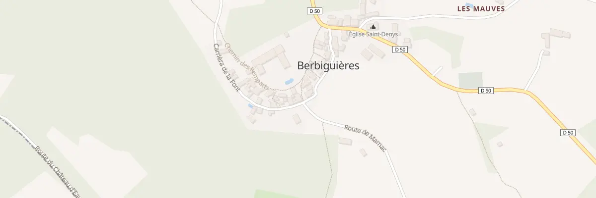 Plan du 32 Le Bourg à Berbiguières