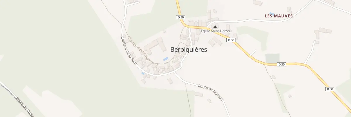 Plan du 30A Le Bourg à Berbiguières