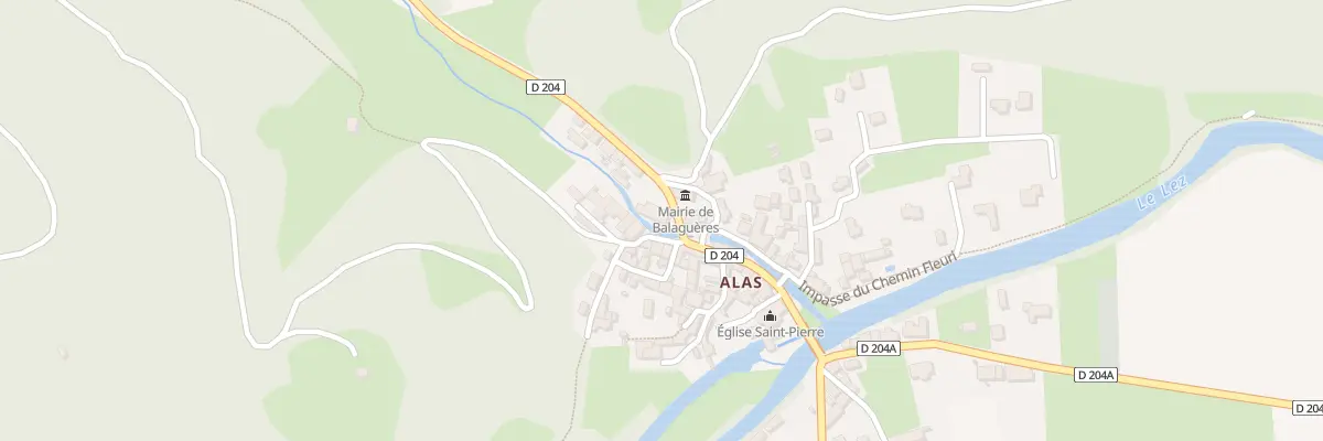 Plan du 100 Alas à Balaguères