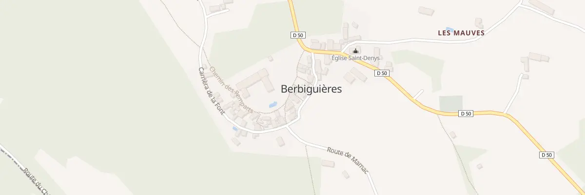 Plan du 75 Che des Remparts à Berbiguières