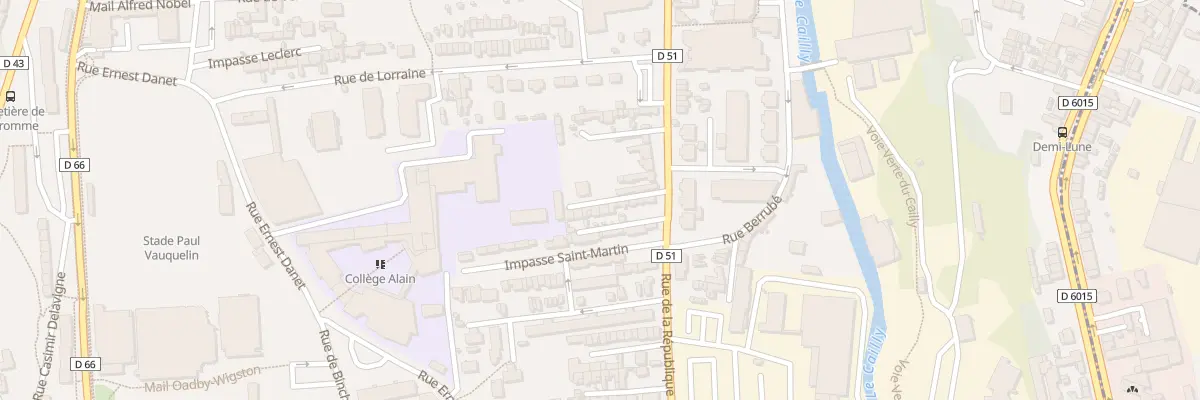 Plan du 30 Rue de la République à Maromme