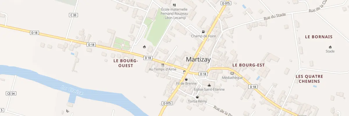 Plan du 8 Rue de Verdun à Martizay