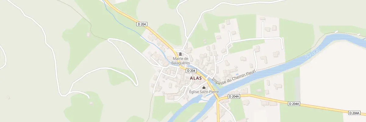 Plan du 101 Alas à Balaguères
