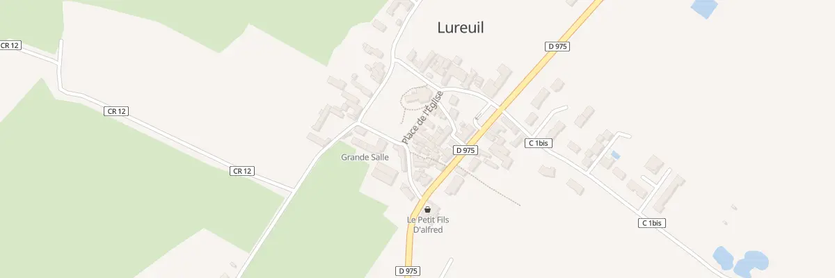 Plan du 50 Pl de l’Eglise à Lureuil