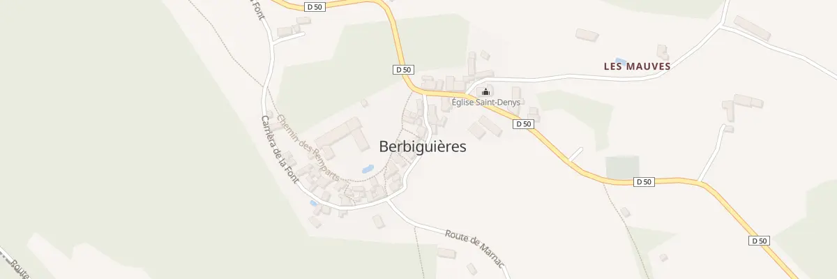 Plan du 64 Cae de la Font à Berbiguières