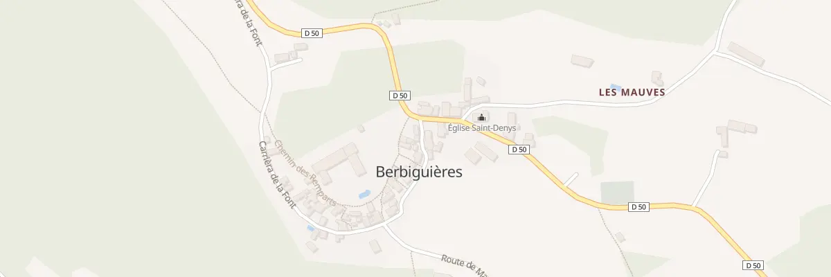 Plan du 91 Le Bourg à Berbiguières