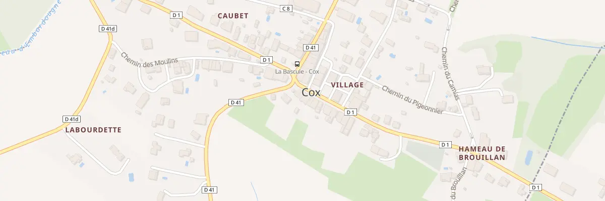 Plan du 105 Village à Cox
