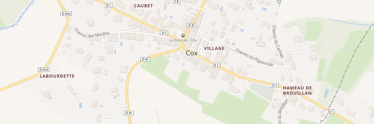 Plan du 104 Village à Cox