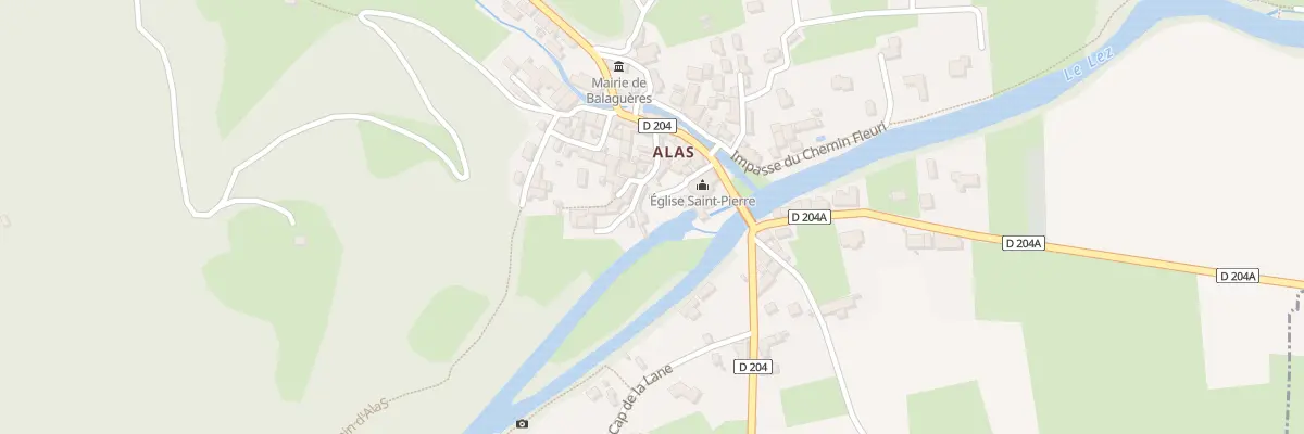 Plan du 156 Alas à Balaguères