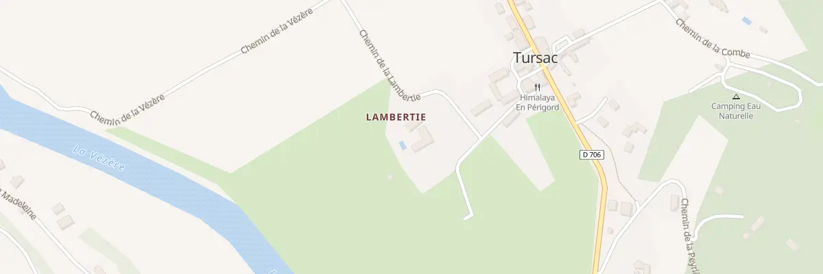 Plan du 205 Che de la Lambertie à Tursac