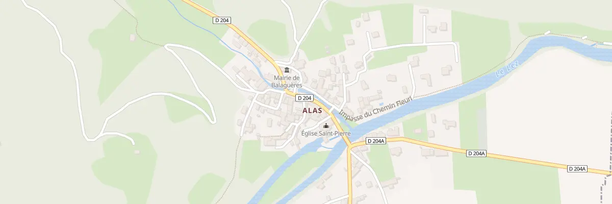 Plan du 203 Alas à Balaguères