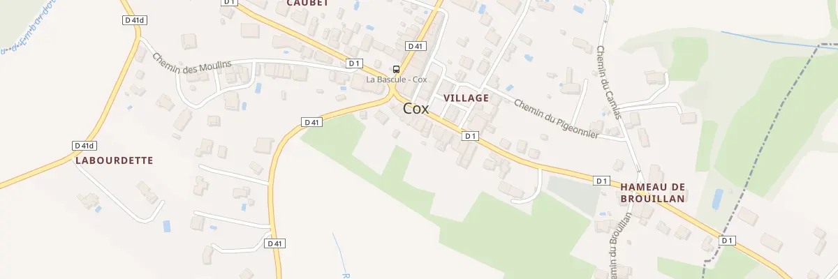 Plan du 101 Village à Cox