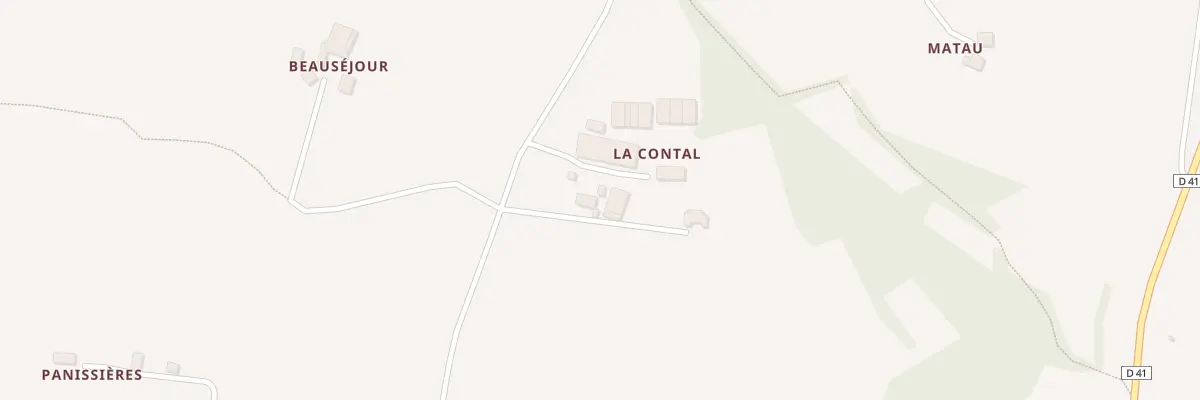 Plan du 5151 La Contal Nord à Touffailles
