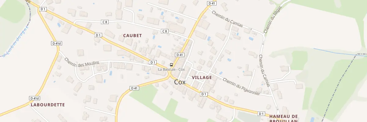 Plan du 9008 Village à Cox