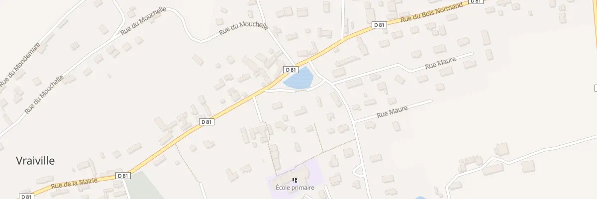 Plan du 25 Rue de la Mairie à Vraiville