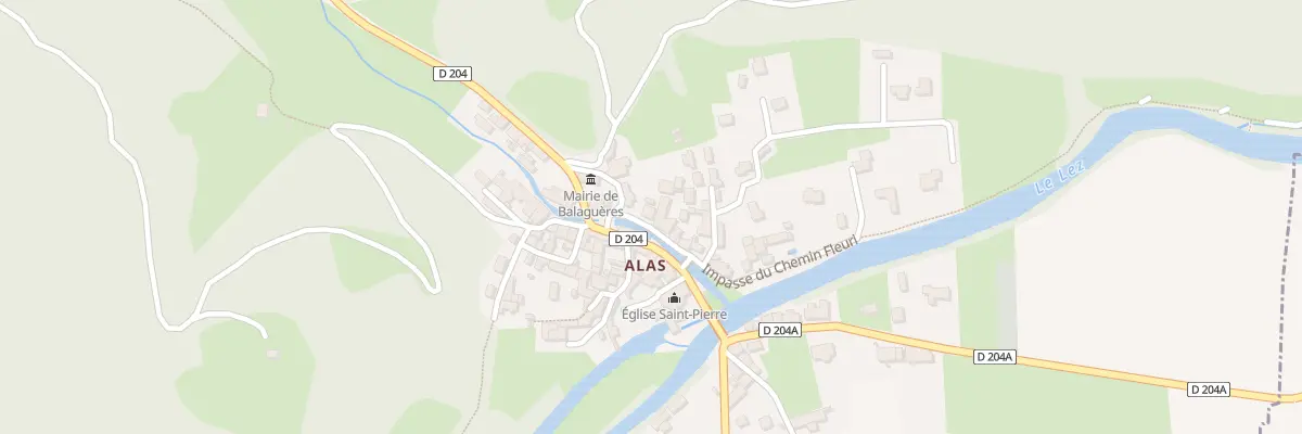 Plan du 106 Alas à Balaguères